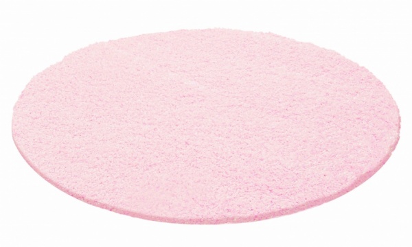 Hochflor Teppich Einfarbig in Rosa l Mdchenteppich Hochflor Rosa